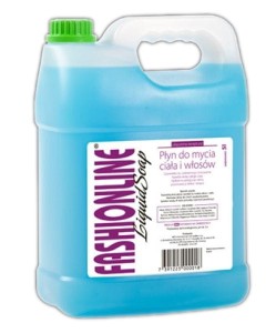 Mydło w płynie do rąk, ciała i włosów 5 l FASHION LINIE  blue