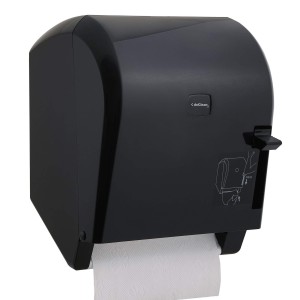Mechaniczny pojemnik ręczników w roli HES92 CZARNY Biurotop