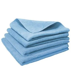 Ścierka Uniwersalna Mikrofibra 32×32 cm Niebieska 250 gsm Do zastosowań domowych i profesjonalnych 4 sztuki