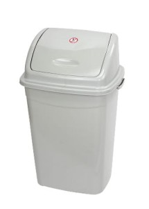 Kosz na śmieci 26 l szary - oliwkowy ECO